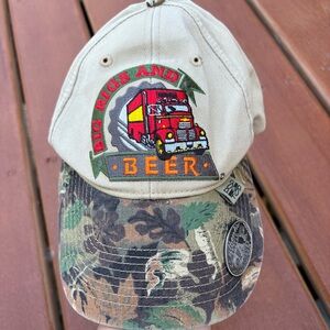 Trucking and Beer Camouflage Cap with Bottle Opener